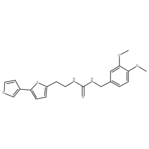 1-(3,4-Dimethoxybenzyl)-3-(2-(5-(furan-3-yl)thiophen-2-yl)ethyl)urea Structure
