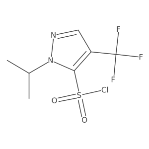 1-(Propan-2-yl)-4-(trifluoromethyl)-1H-pyrazole-5-sulfonyl chloride结构式