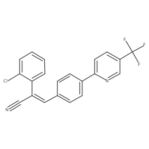 (Z)-2-(2-chlorophenyl)-3-{4-[5-(trifluoromethyl)-2-pyridinyl]phenyl}-2-propenenitrile Structure