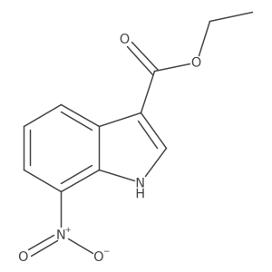 ethyl 7-nitro-1H-indole-3-carboxylate结构式