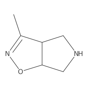 rac-(3aR,6aS)-3-methyl-3aH,4H,5H,6H,6aH-pyrrolo[3,4-d][1,2]oxazole Structure