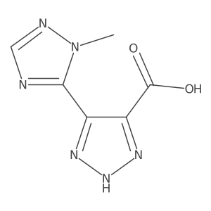5-(1-methyl-1H-1,2,4-triazol-5-yl)-1H-1,2,3-triazole-4-carboxylic acid Structure