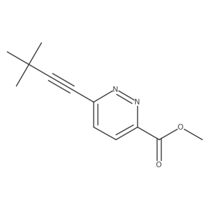 Methyl 6-(3,3-dimethylbut-1-yn-1-yl)pyridazine-3-carboxylate Structure