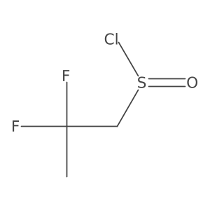2,2-Difluoropropane-1-sulfinyl chloride结构式