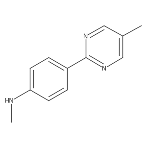 N-methyl-4-(5-methylpyrimidin-2-yl)aniline Structure