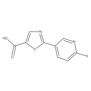 2-(6-Fluoropyridin-3-yl)-1,3-thiazole-5-carboxylic acid Structure