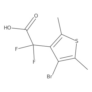 2-(4-Bromo-2,5-dimethylthiophen-3-yl)-2,2-difluoroacetic acid结构式