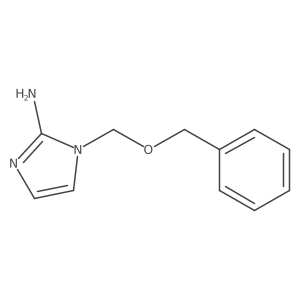 1-[(benzyloxy)methyl]-1H-imidazol-2-amine结构式