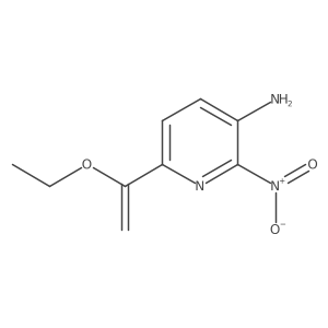 6-(1-Ethoxyethenyl)-2-nitropyridin-3-amine Structure