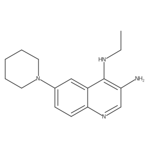 N4-ethyl-6-(piperidin-1-yl)quinoline-3,4-diamine结构式