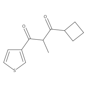 1-Cyclobutyl-2-methyl-3-(thiophen-3-yl)propane-1,3-dione Structure