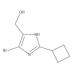 (4-bromo-2-cyclobutyl-1H-imidazol-5-yl)methanol Structure