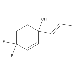 4,4-Difluoro-1-(prop-1-en-1-yl)cyclohex-2-en-1-ol Structure
