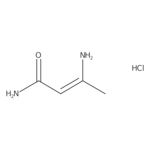 3-Aminobut-2-enamide hydrochloride结构式