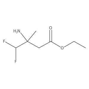 Ethyl 3-amino-4,4-difluoro-3-methylbutanoate Structure