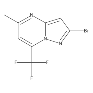 2-Bromo-5-methyl-7-(trifluoromethyl)pyrazolo[1,5-a]pyrimidine Structure