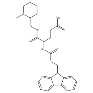 4-({[(9H-fluoren-9-yl)methoxy]carbonyl}amino)-4-{[(1-methylpiperidin-2-yl)methyl]carbamoyl}butanoic acid结构式