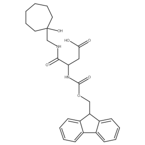 3-({[(9H-fluoren-9-yl)methoxy]carbonyl}amino)-3-{[(1-hydroxycycloheptyl)methyl]carbamoyl}propanoic acid Structure