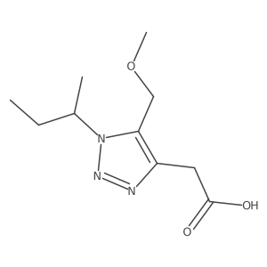 2-[1-(butan-2-yl)-5-(methoxymethyl)-1H-1,2,3-triazol-4-yl]acetic acid Structure