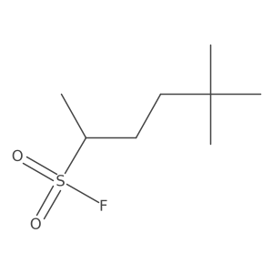 5,5-Dimethylhexane-2-sulfonyl fluoride Structure