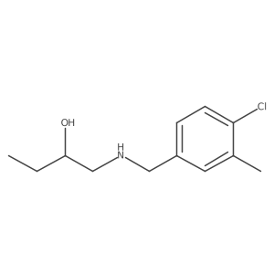 1-{[(4-Chloro-3-methylphenyl)methyl]amino}butan-2-ol结构式