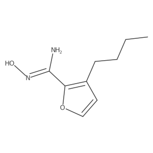 (Z)-3-butyl-N'-hydroxyfuran-2-carboximidamide Structure
