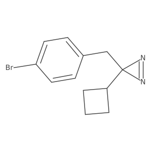 3-[(4-bromophenyl)methyl]-3-cyclobutyl-3H-diazirine结构式