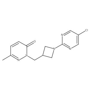 2-{[1-(5-Chloropyrimidin-2-yl)azetidin-3-yl]methyl}-6-methyl-2,3-dihydropyridazin-3-one Structure