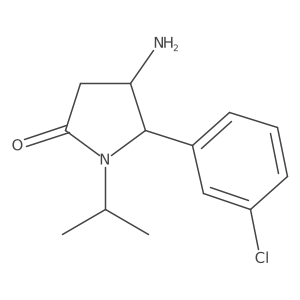 4-Amino-5-(3-chlorophenyl)-1-(propan-2-yl)pyrrolidin-2-one Structure