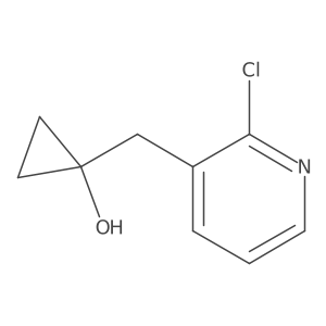 1-[(2-Chloropyridin-3-yl)methyl]cyclopropan-1-ol结构式