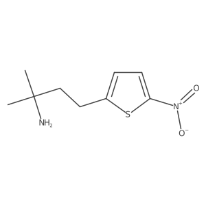 2-Methyl-4-(5-nitrothiophen-2-yl)butan-2-amine Structure
