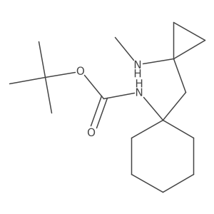 tert-butyl N-(1-{[1-(methylamino)cyclopropyl]methyl}cyclohexyl)carbamate Structure