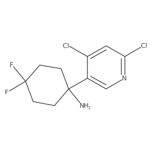 1-(4,6-Dichloropyridin-3-yl)-4,4-difluorocyclohexan-1-amine Structure