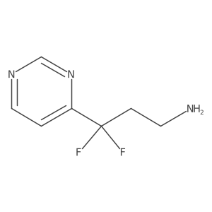 3,3-Difluoro-3-(pyrimidin-4-yl)propan-1-amine Structure