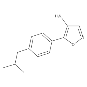 5-[4-(2-Methylpropyl)phenyl]-1,2-oxazol-4-amine Structure