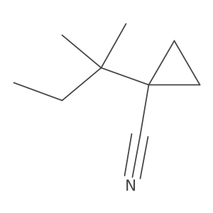 1-(2-Methylbutan-2-yl)cyclopropane-1-carbonitrile结构式