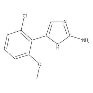 5-(2-chloro-6-methoxyphenyl)-1H-imidazol-2-amine结构式