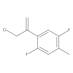 1-(3-Chloroprop-1-en-2-yl)-2,5-difluoro-4-methylbenzene Structure