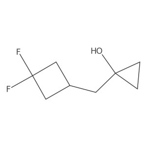 1-[(3,3-Difluorocyclobutyl)methyl]cyclopropan-1-ol结构式