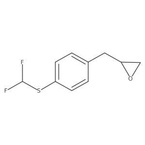 2-({4-[(Difluoromethyl)sulfanyl]phenyl}methyl)oxirane结构式
