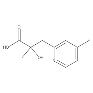 3-(4-Fluoropyridin-2-yl)-2-hydroxy-2-methylpropanoic acid Structure