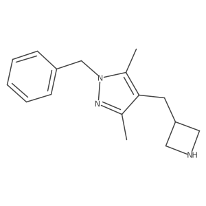 4-[(azetidin-3-yl)methyl]-1-benzyl-3,5-dimethyl-1H-pyrazole结构式