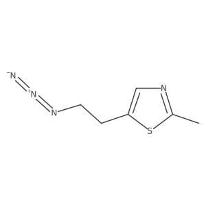 5-(2-Azidoethyl)-2-methyl-1,3-thiazole结构式