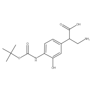 3-Amino-2-(4-{[(tert-butoxy)carbonyl]amino}-3-hydroxyphenyl)propanoic acid Structure