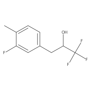 1,1,1-Trifluoro-3-(3-fluoro-4-methylphenyl)propan-2-ol Structure