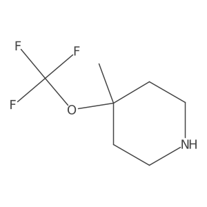 4-Methyl-4-(trifluoromethoxy)piperidine结构式