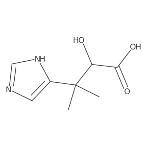 2-hydroxy-3-(1H-imidazol-5-yl)-3-methylbutanoic acid结构式