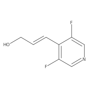 3-(3,5-Difluoropyridin-4-yl)prop-2-en-1-ol结构式