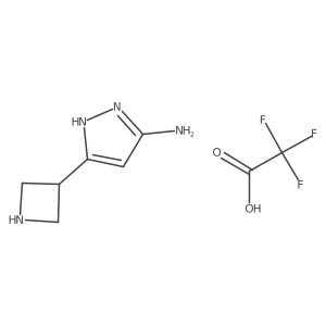 3-(Azetidin-3-yl)-1H-pyrazol-5-amine xtrifluoroacetate结构式