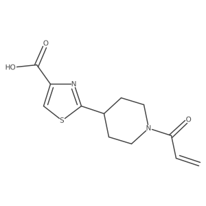 2-(1-Acryloylpiperidin-4-yl)thiazole-4-carboxylic acid结构式
